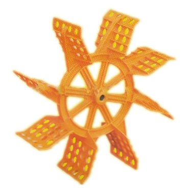 Spirulina production paddle-wheel-impeller